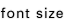 font size