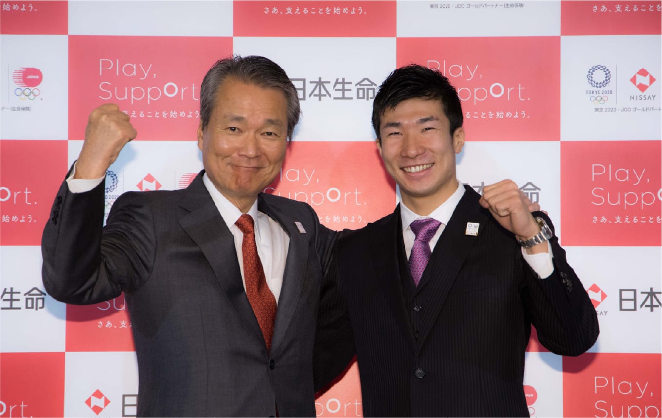 桐生選手とのパートナーシップを開始