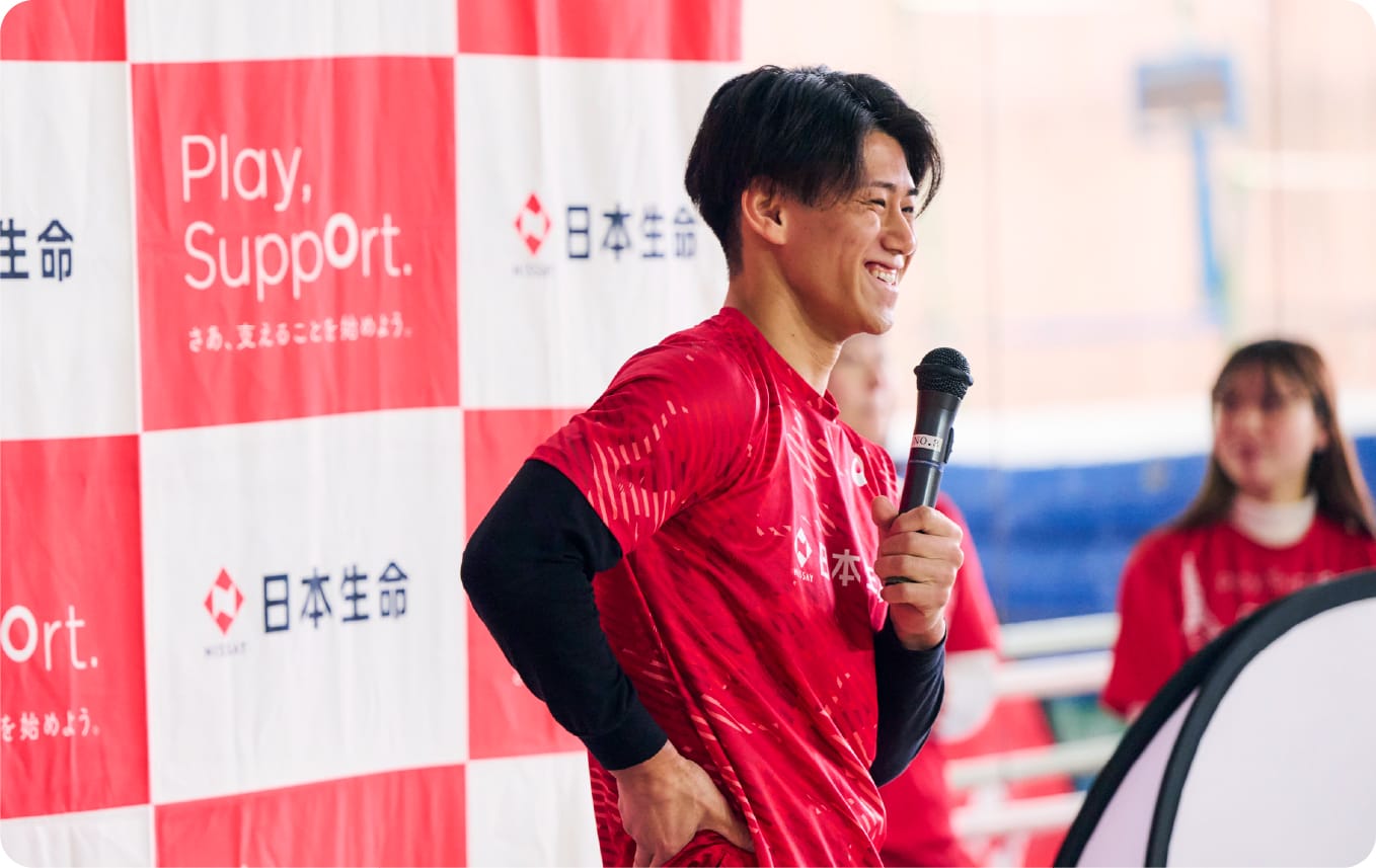 橋本選手による体操教室