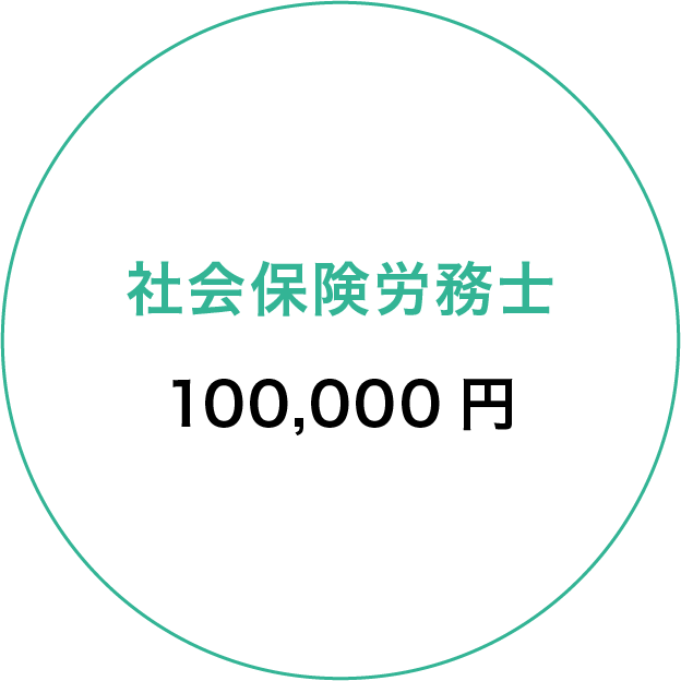 社会保険労務士 100,000円