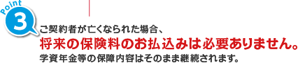 Point3 _҂SȂꂽꍇA̕ی݂͕̂Kv܂BwN̕ۏe͂̂܂܌p܂B