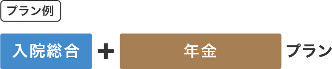 プラン例 入院総合+年金プラン