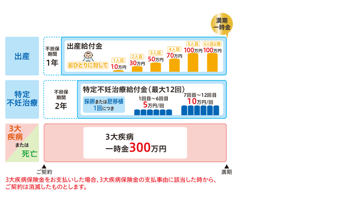 ニッセイ 出産サポート給付金付3大疾病保障保険 ChouChou! 日本生命保険相互会社